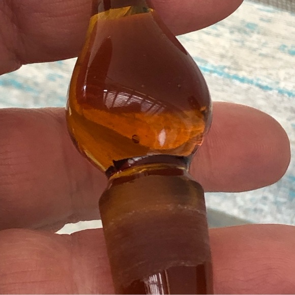 Vintage Glass Perfume Bottle Tortoise - Picture 6 of 11